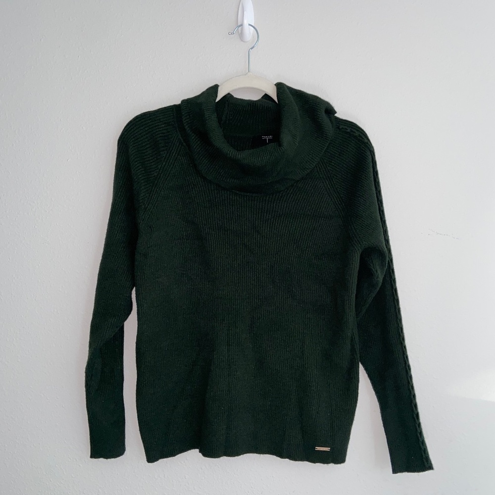 Tahari Forest Green Sweater